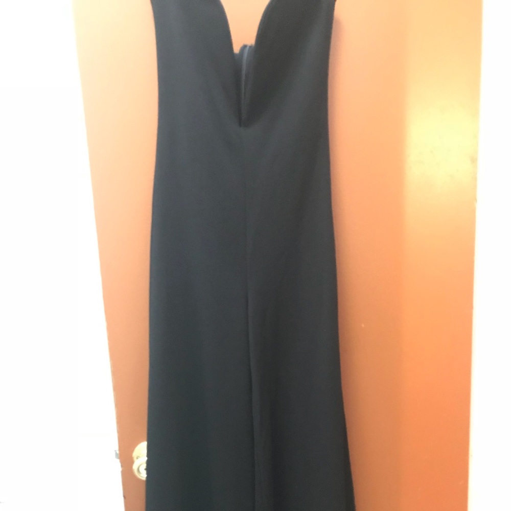 Black one piece wide legs